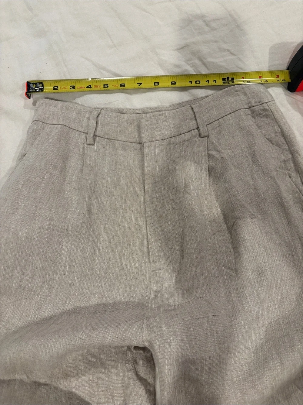 Reformation high rise 100% Linen Wide Leg Pants size 6